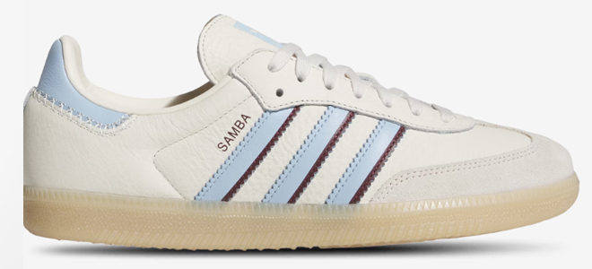 Adidas Mens Originals Samba Sneaker in Clear Sky