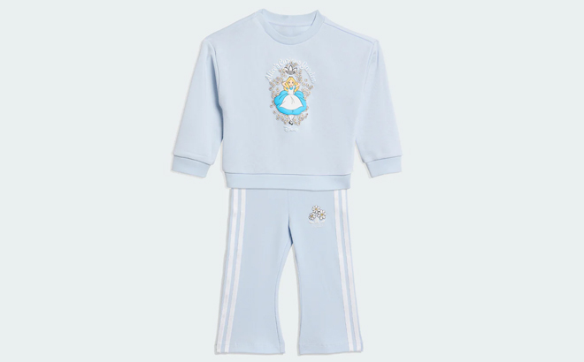 Adidas Toddler Disney Alice in Wonderland Crew Set