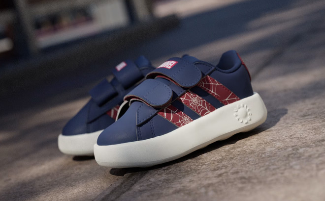 Adidas x Marvel Spider Man Grand Court Toddler Shoes Adidas x Marvel Spider Man Grand Court Toddler Shoes
