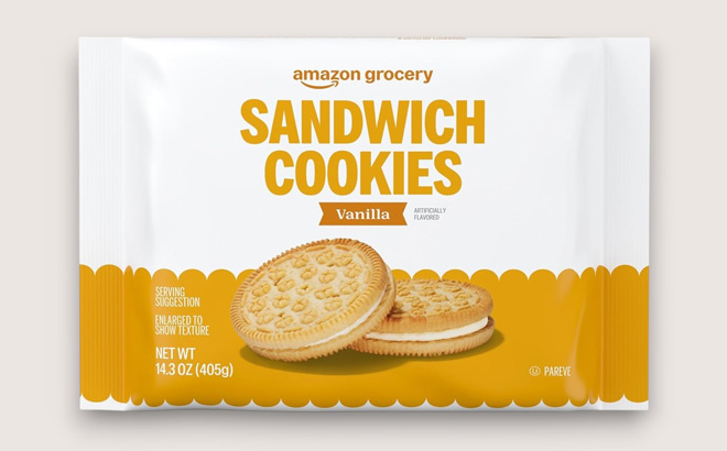 Amazon Grocery Vanilla Sandwich Cookies