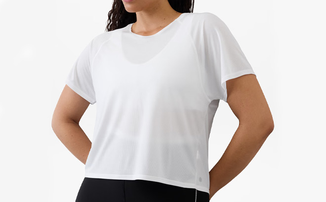 Athleta Grid Knit Tee Athleta Grid Knit Tee