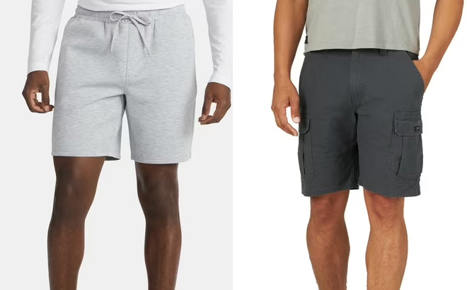 Athletic Works Mens Double Knit Shorts