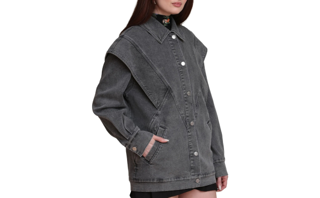 Avec Les Filles Oversize Seamed Jacket Avec Les Filles Oversize Seamed Jacket