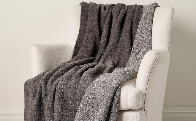 Barefoot Dreams 45x60 CozyChic Heathered Block Blanket Barefoot Dreams 45x60 CozyChic Heathered Block Blanket