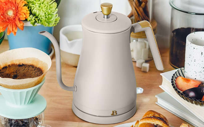 Beautiful by Drew Barrymore 1 Liter Electric Gooseneck Kettle 1