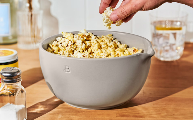 Beautiful by Drew Barrymore 3 Quart Stoneware Batter Mixing Bowl Beautiful by Drew Barrymore 3 Quart Stoneware Batter Mixing Bowl