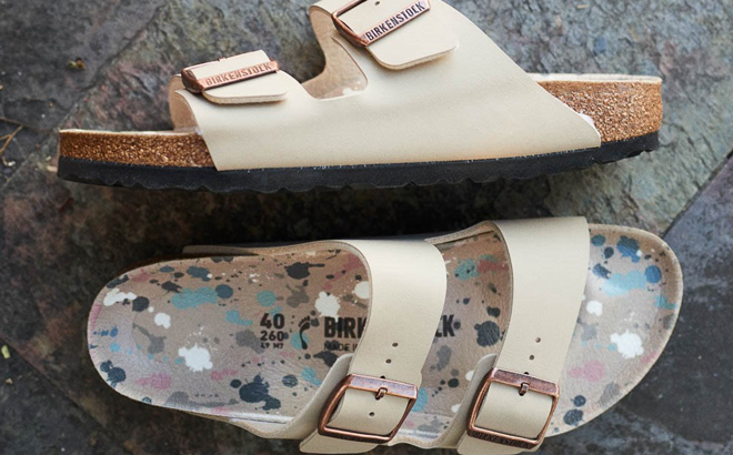 Birkenstock Arizona Slide Sandals in Sandcastle