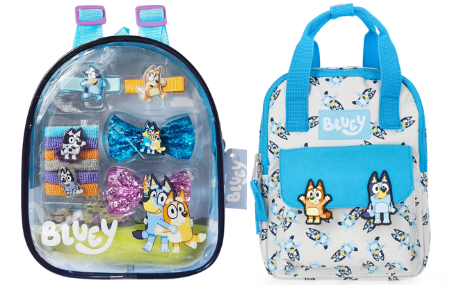 Bluey 15 Piece Accessories Mini Backpack Set and Bluey Girls Mini Backpack