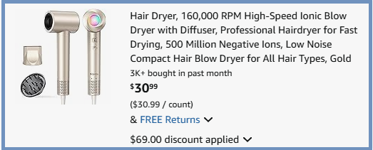 Bopcal Ionic Hair Dryer with Diffuser Checkout Page 1 Bopcal Ionic Hair Dryer with Diffuser Checkout Page 1