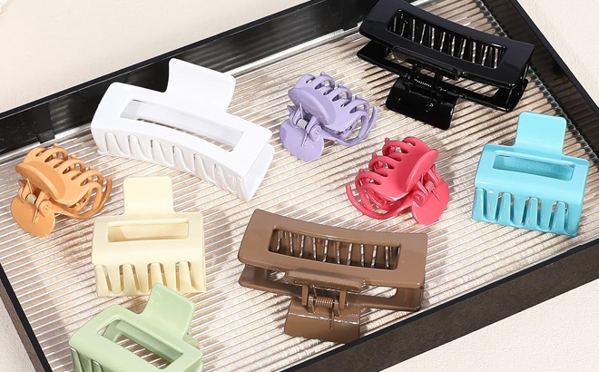 Chandat 9 Piece Claw Hair Clips Sets