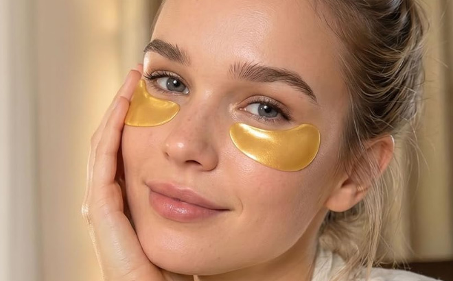 Collagen Under Eye Patches in Use Collagen Under Eye Patches in Use