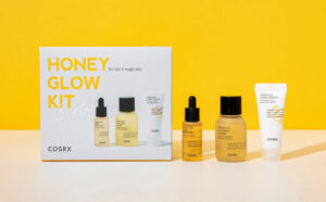 Cosrx 3 Piece Full Fit Propolis Honey Glow Set on the Table