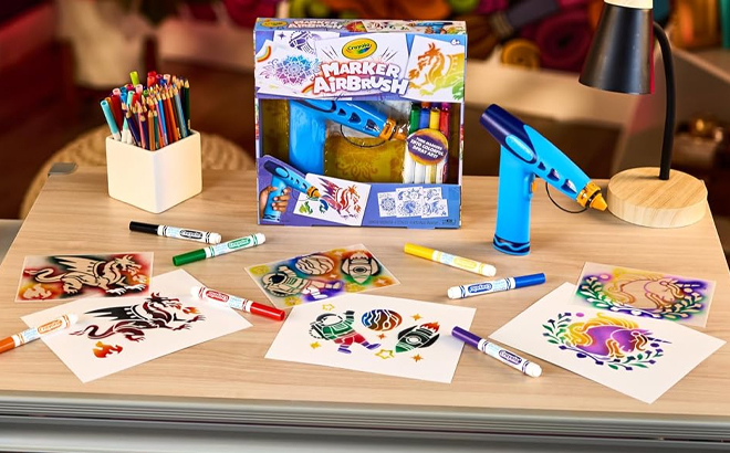 Crayola Marker Airbrush Spray Art Kit Crayola Marker Airbrush Spray Art Kit