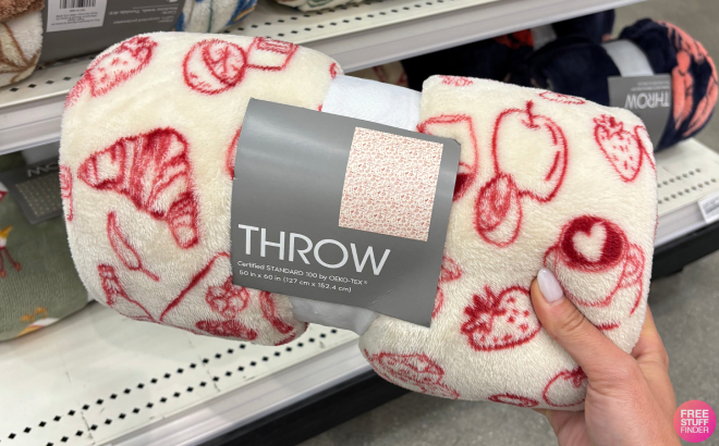 Dinner Table Icon Throw Blanket