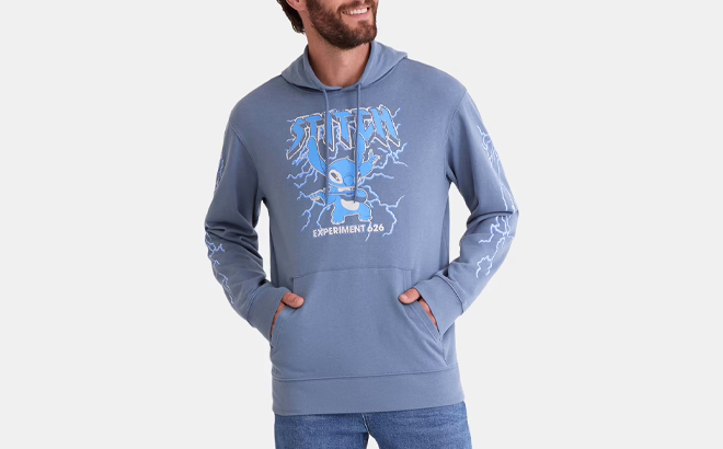 Disney Stitch Mens and Big Mens Graphic Hoodie Sweatshirt