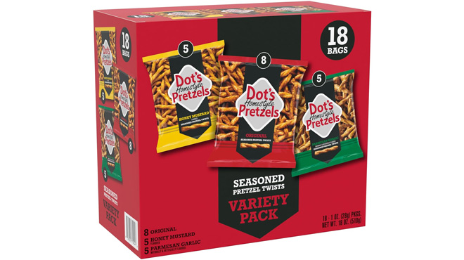 Dots Homestyle Pretzels 18 Count Variety Pack Dots Homestyle Pretzels 18 Count Variety Pack