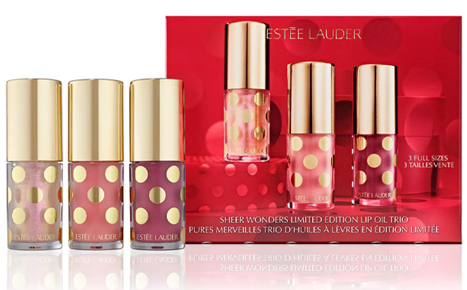 Estee Lauder 3 Piece Lip Oil Gift Set