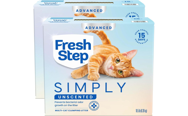 Fresh Step Advanced Simply Unscented Multi Cat Cat Litter 2 Pack Fresh Step Advanced Simply Unscented Multi Cat Cat Litter 2 Pack