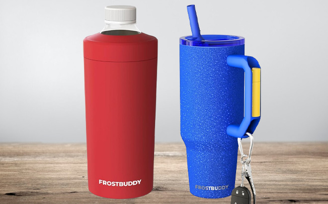 Frost Buddy Universal XL Can Cooler and Thicc Buddy 40oz Stainless Steel Vacuum Insulated Tumbler