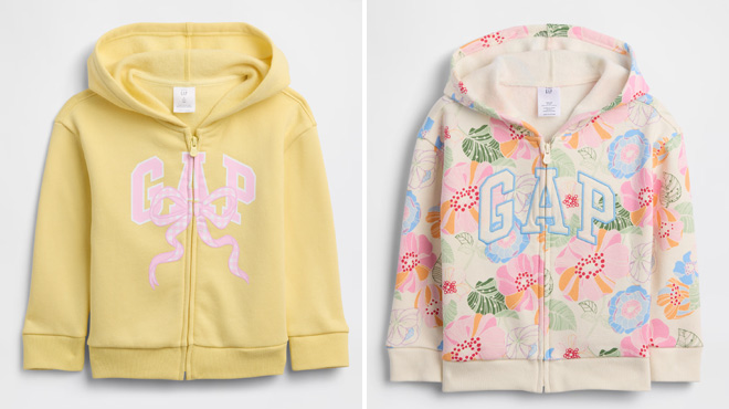 GAP Factory babyGap Relaxed Logo Zip Hoodies