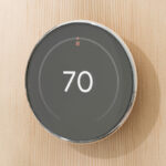 Google Nest Learning Thermostat on the Wall