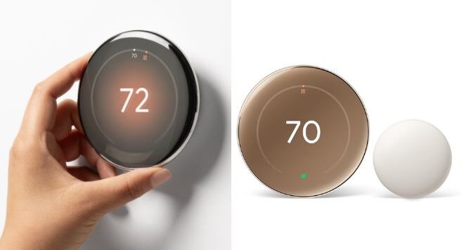 Google Nest Thermostats 4th Gen with 2th Gen Nest Temperature Sensor