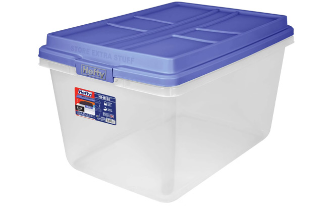Hefty HI RISE 72 Quart Large Latching Storage Bin