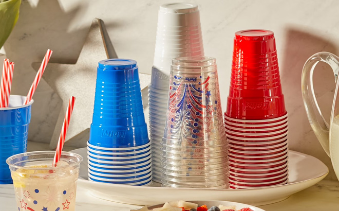 Hefty Party On Disposable Plastic Party Cups 80 Count