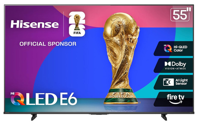 Hisense 55 Inch E6 Cinema Hi QLED 4K UHD Smart Fire TV Hisense 55 Inch E6 Cinema Hi QLED 4K UHD Smart Fire TV