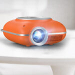 Hompow Mini Projector on the Table