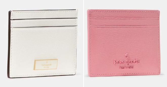 Kate Spade Bridget Crinkle Patent Small Slim Card Holder and Floral Small Slim Card Holder Kate Spade Bridget Crinkle Patent Small Slim Card Holder and Floral Small Slim Card Holder