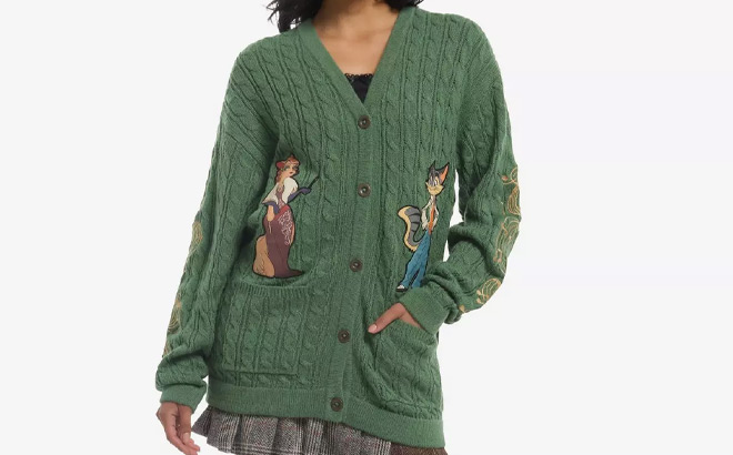 Lackadaisy Characters Girls Cardigan Lackadaisy Characters Girls Cardigan