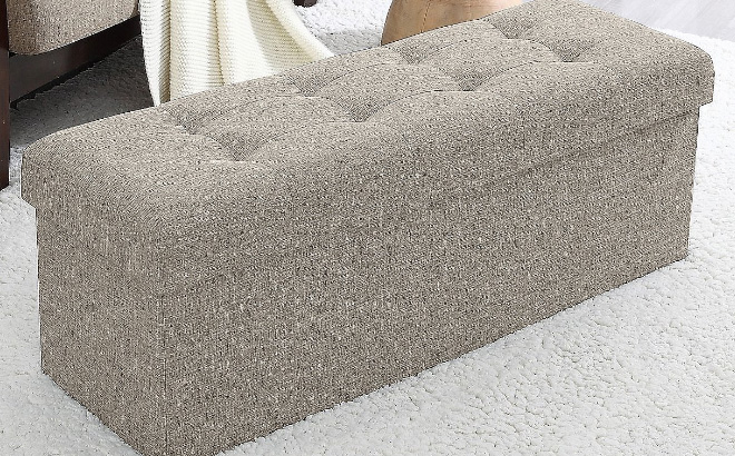 Large Storage Ottoman Bench