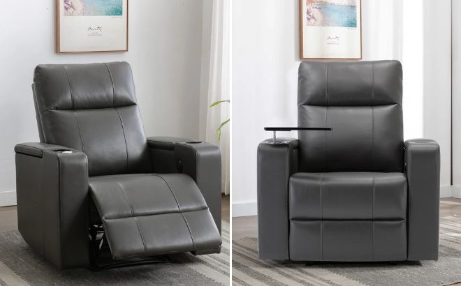 Latitude Run Breathable Leather Power Recliner Latitude Run Breathable Leather Power Recliner