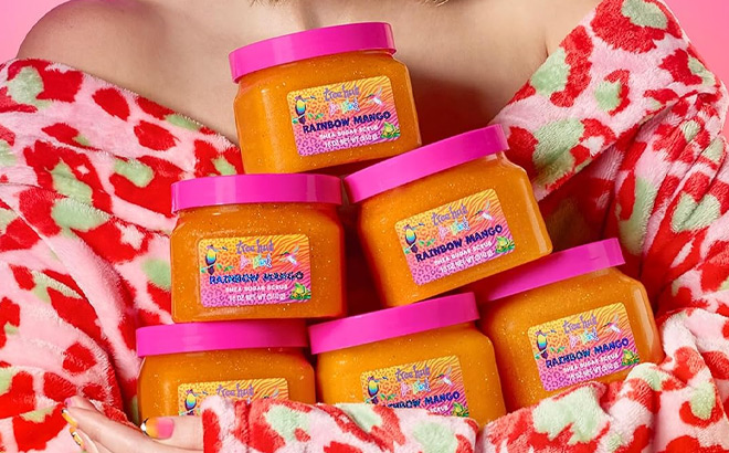 Lisa Frank x Tree Hut Rainbow Mango Body Scrubs