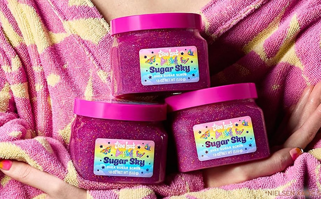 Lisa Frank x Tree Hut Sugar Sky Body Scrubs