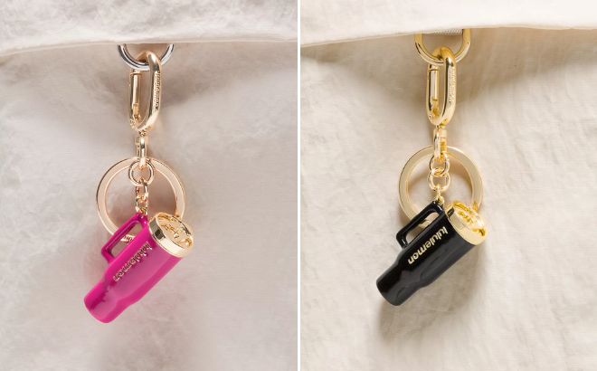 Lululemon Tumbler Charm Keychain