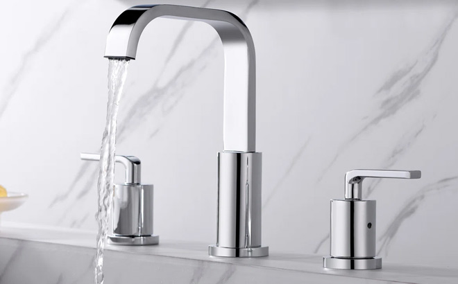 Luxier Widespread 2 Handle Bathroom Vanity Sink Faucet