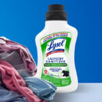 Lysol Tough Odor Eliminator Laundry Sanitizer Additive on the Table