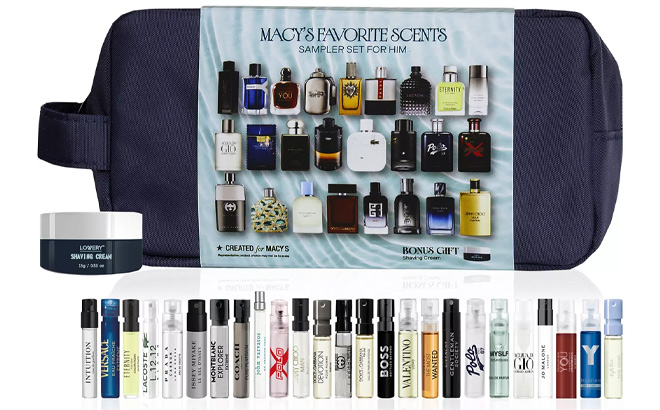 Macys 26 Piece For Him Fragrance Sampler Set Macys 26 Piece For Him Fragrance Sampler Set
