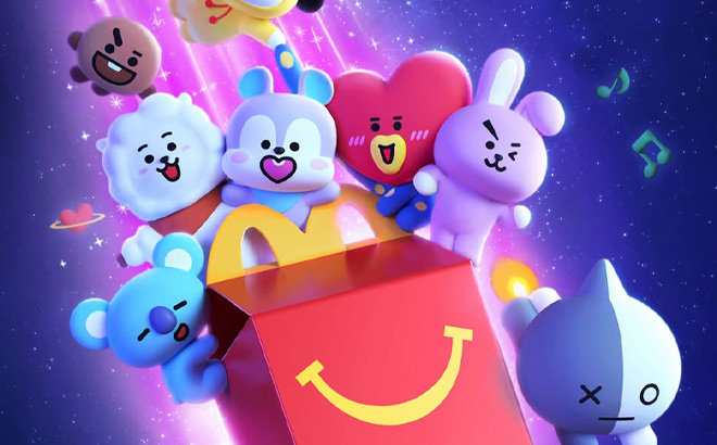 McDonalds BTS BT21 Happy Meal Toys