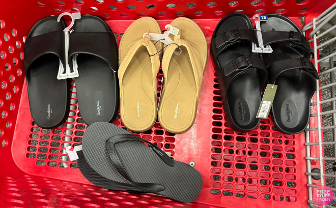 Mens Slides in a Cart at Target