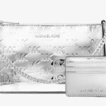 Michael Kors Jet Set Debossed Pochette Card Case Gift Set