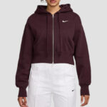 Nike Phoenix Fleece Cropped Full Zip Hoodie