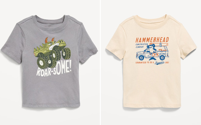 Old Navy Toddler Boys Short Sleeve Graphic T Shirts