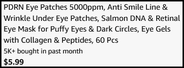 PDRN 60 Count Eye Patches Checkout Page PDRN 60 Count Eye Patches Checkout Page