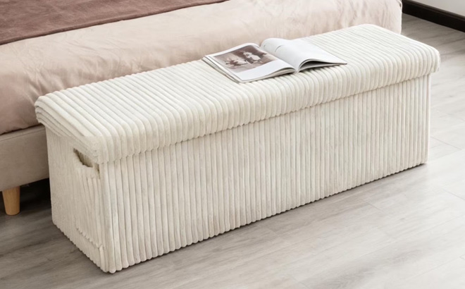 Pinmoco Folding Storage Ottoman Bench Pinmoco Folding Storage Ottoman Bench