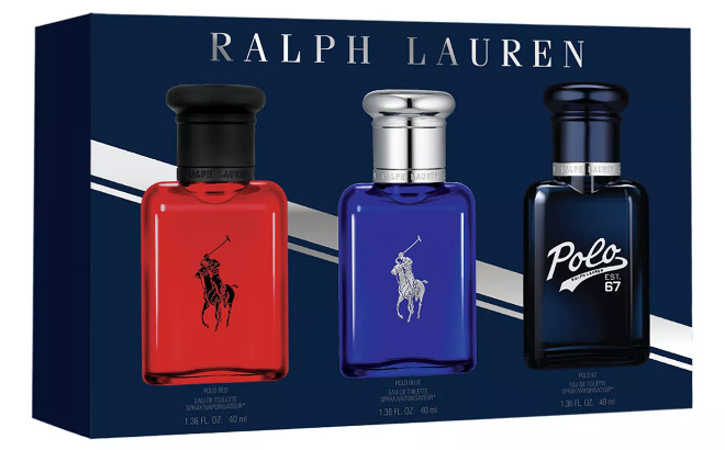 Ralph Lauren 3 Piece World of Polo Eau de Toilette Gift Set Ralph Lauren 3 Piece World of Polo Eau de Toilette Gift Set