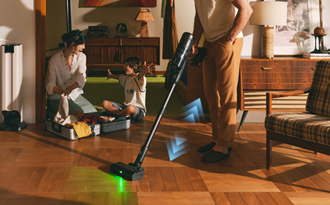 Roborock Vacuum Cleaner in Use