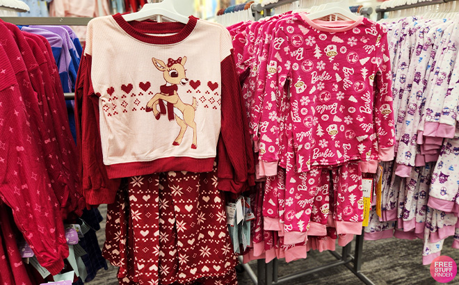 Rudolph the Red Noised Reindeer Girls Holiday 2 Piece Pajama Set Rudolph the Red Noised Reindeer Girls Holiday 2 Piece Pajama Set